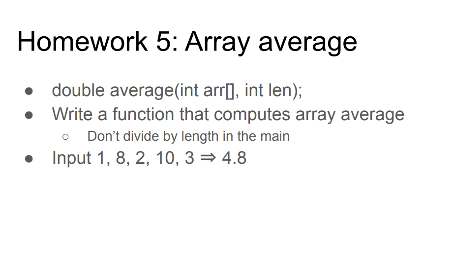 Array Average